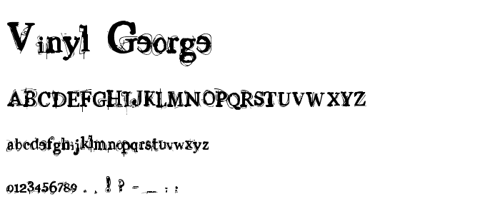 Vinyl George font